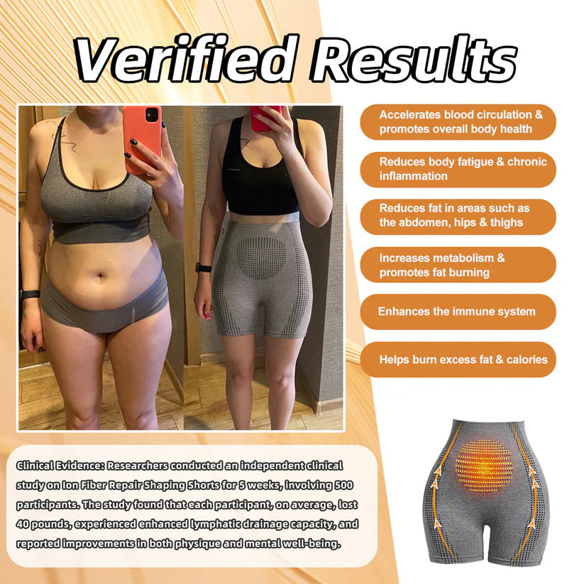 🔥【Nové produkty na jeseň 2024】Mikrovibračný masážny modul Ice Silk Ion Fiber Shaping Shorts🌻