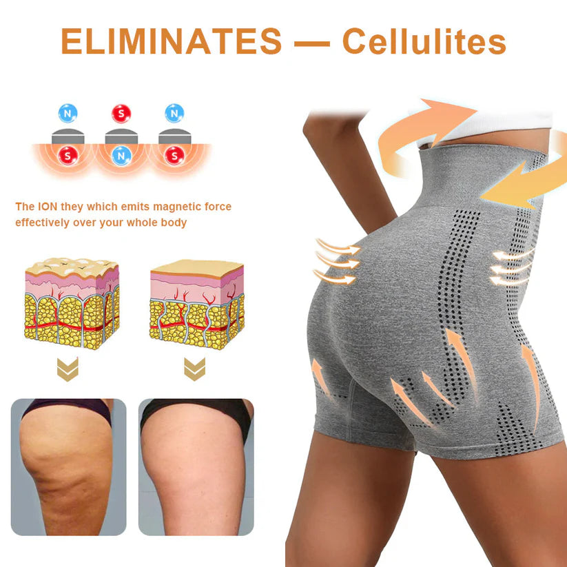 🔥【Nové produkty na jeseň 2024】Mikrovibračný masážny modul Ice Silk Ion Fiber Shaping Shorts🌻