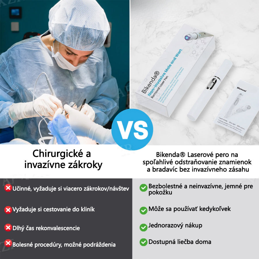 Bikenda® Neinvazívne laserové pero na odstránenie znamienok a bradavíc💥