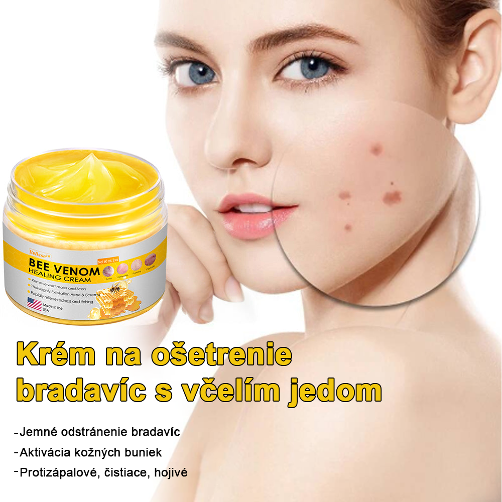 2024 NOVINKA Velisse™ Pleťový krém s včelím jedom(🧑⚕️Odporúča sa AAD), na odstránenie bradavíc, akné a jaziev – lieči viaceré kožné stavy