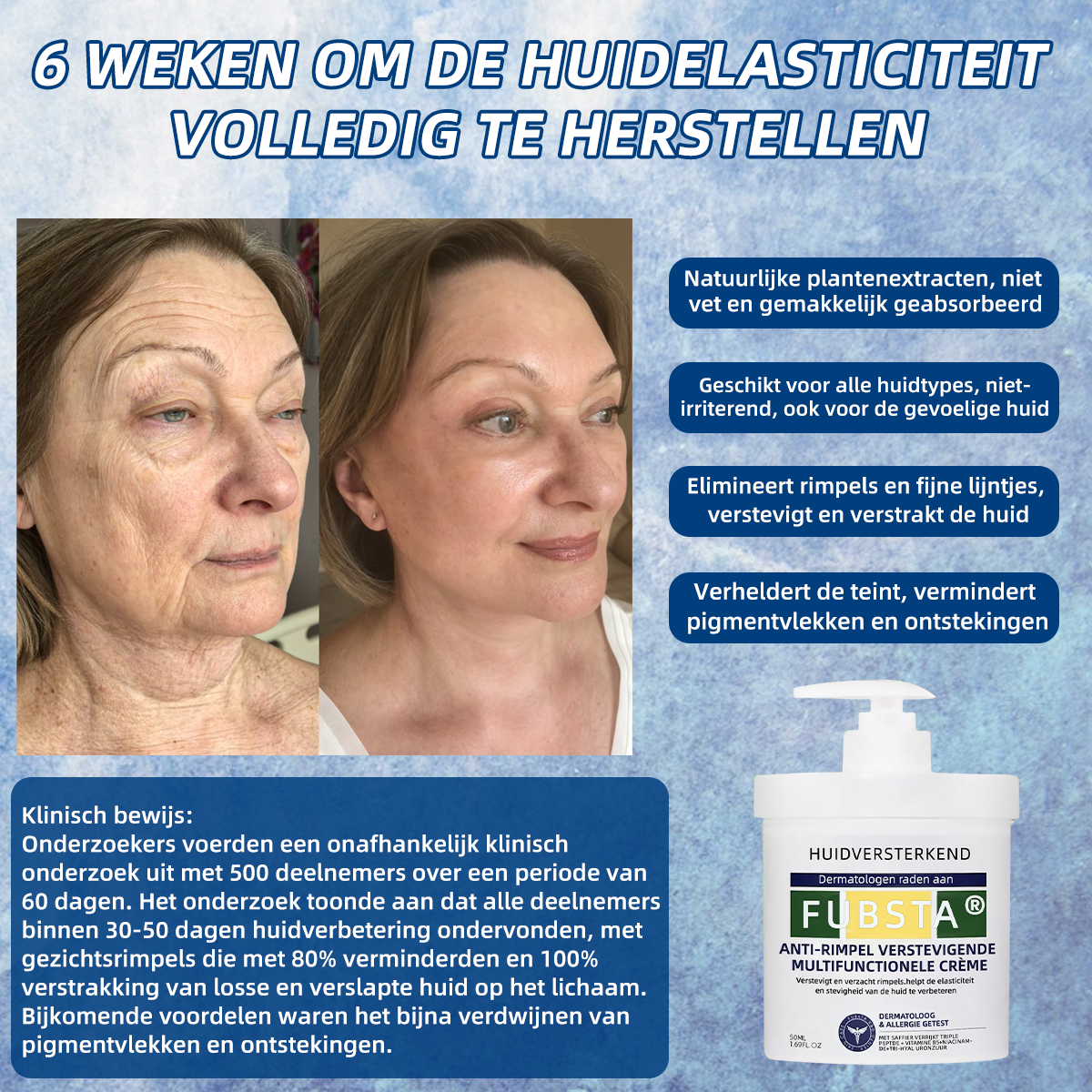 Vyhľadávané produkty! POSLEDNÝ DEŇ VÝPREDAJA: 𝟕5% zľava 🎉Fubsta® Advanced Firming & Wrinkle Reducing Cream: obnovuje pružnosť pokožky - 2024🔥🔥🔥🥰