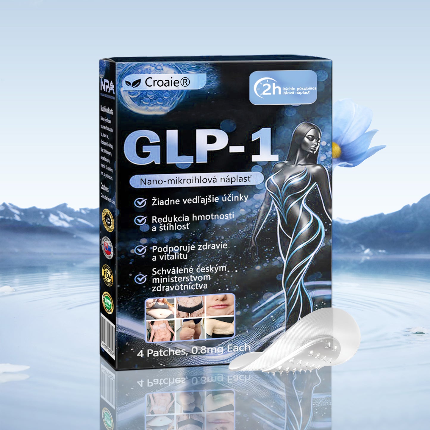 Croaie® Nano mikročlánkové náplasti so SMGT-GLP-1 a Matrixyl 3000 – chudnutie,👨⚕️👨⚕️ spevnenie pokožky, podpora hladiny cukru v krvi, bez injekcií, výsledky za 7 dní🔥