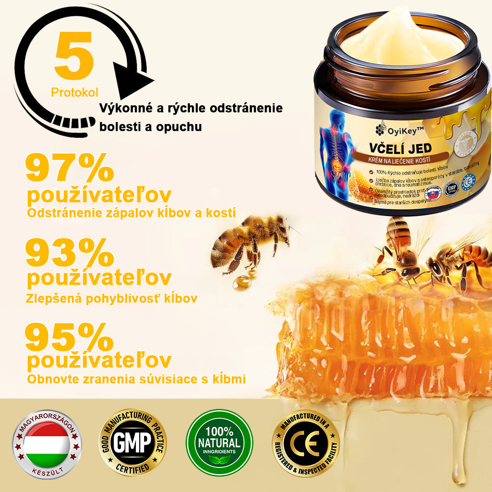 【Oficiálny obchod】 𝗔𝗲𝘁𝗵𝗲𝗿𝗶𝘀™ Včelí jed Ultra Krém na úľavu od bolesti-(Poskytuje odstránenie bolesti pri artritíde, bolesti svalov, chrbta, kolien, chrbta, ramien, bokov, zápästí, rúk)
