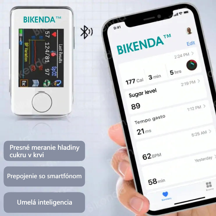 Pokročilý neinvazívny glukometer Bikenda™ - 99,9 % presnosť + exkluzívny darček! Dôveryhodný v popredných nemocniciach na celom svete