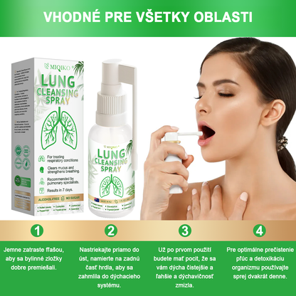[Oficiálny značkový obchod] 👨‍⚕️𝐌𝐈𝐐𝐈𝐊𝐎® Pokročilý sprej na čistenie pľúc (☘️Odporúčané pľúcnymi špecialistami☘️)